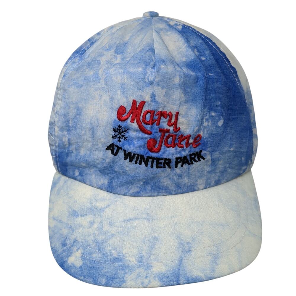 Mary Jane at Winter Park 5 Panel Cap Multicolor One Size Adjustable Tie Dye SCI